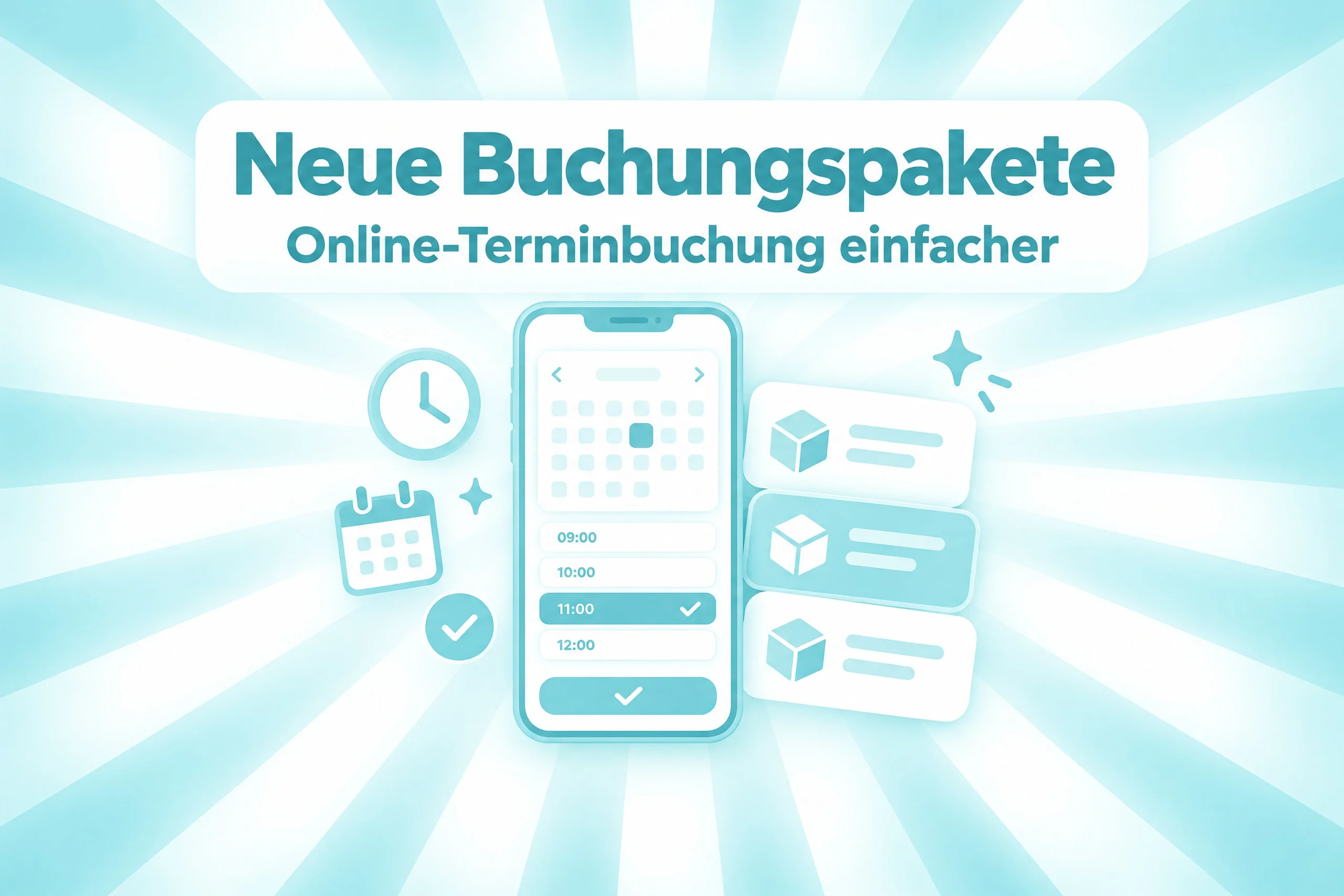 Neue Pakete in der Online-Terminbuchung